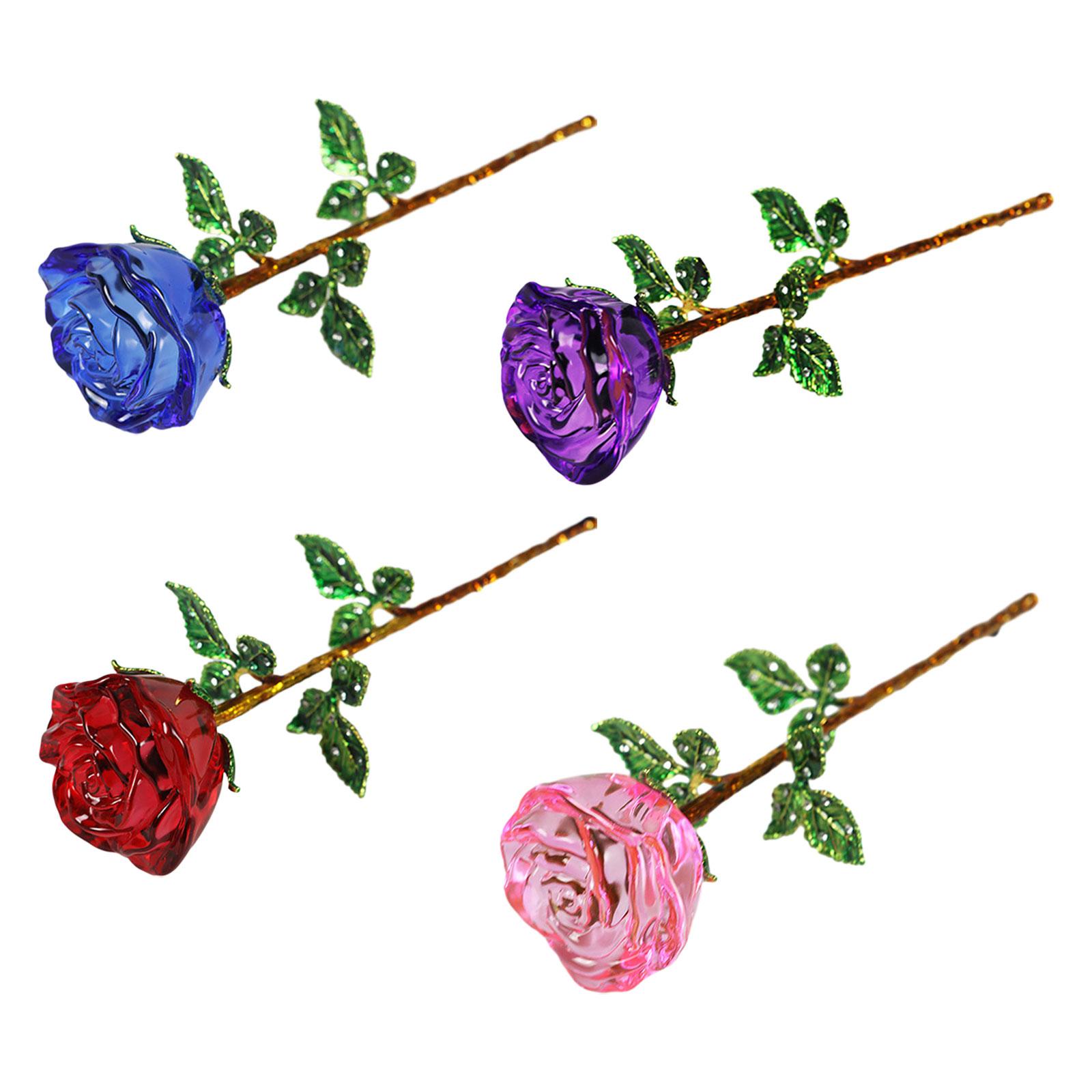 Art And Craft Valentine - 발렌타인 크리스탈 장미꽃 웨딩 테이블 장식