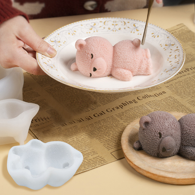 Art Craft Ice Cream - 새로운 귀여운 3D 잠자는 곰 무스