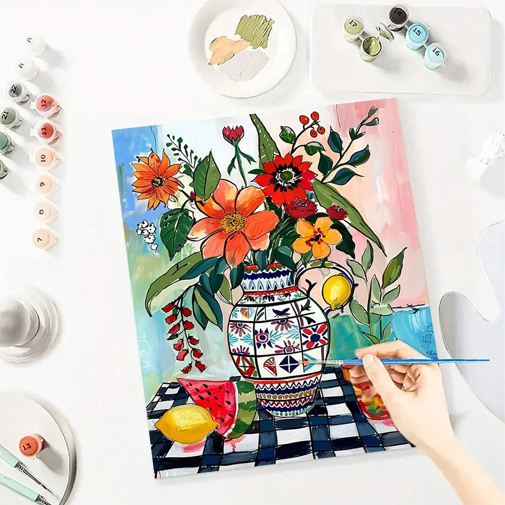 Art And Craft Valentine - 예술적인 꽃 그림 DIY 페인팅 키트,