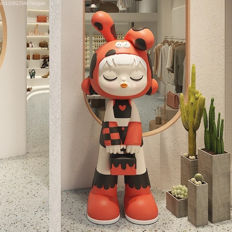 아트 카툰 소녀 조각상 실내 패션 캐릭터 모델 레진 공 - Art Craft Accessories 리뷰 및 가격