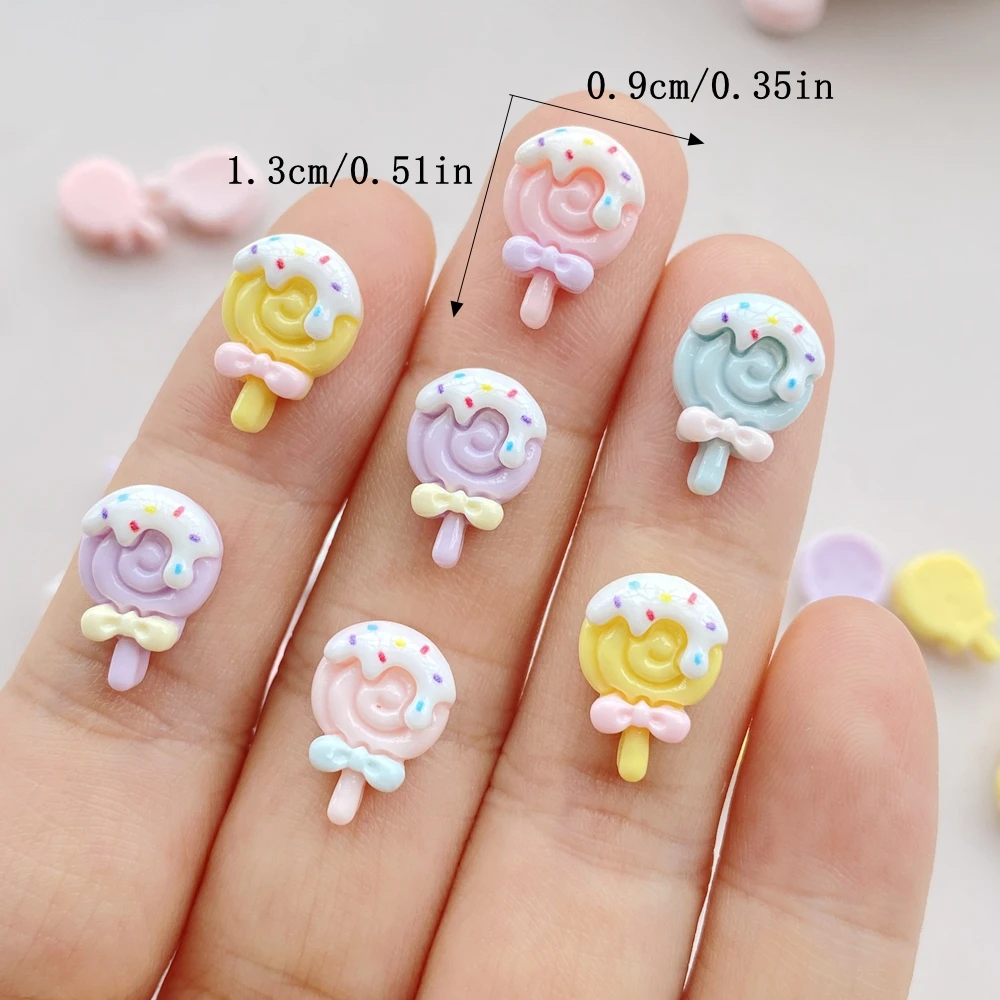 30pcs 수지 다채로운 3D 미니 롤리팝 아이스크림  - Art Craft Ice Cream 리뷰 및 가격