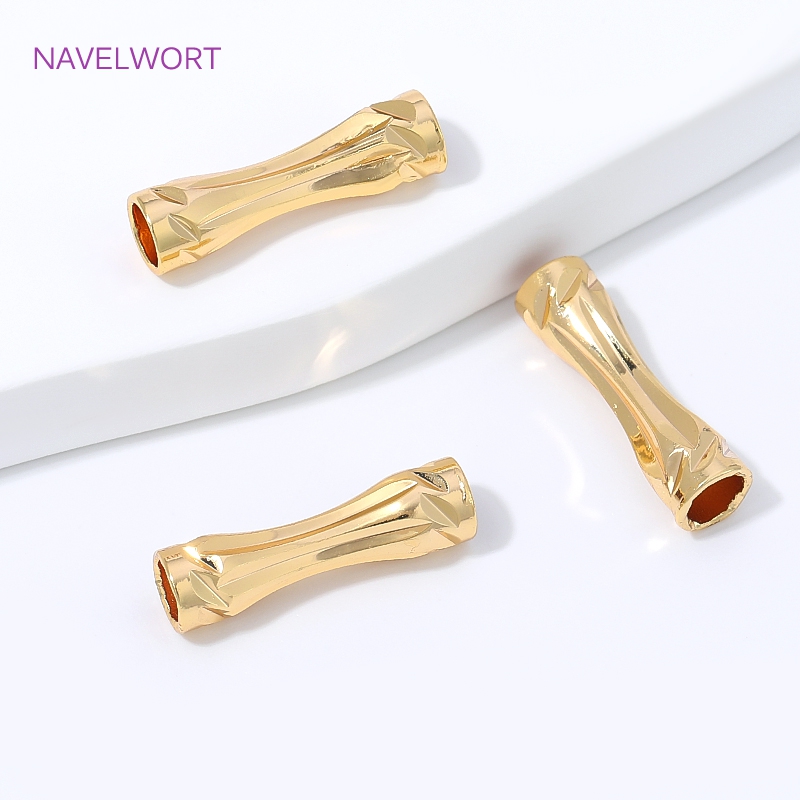 18K 금도금 면처리 튜브 비즈, 비즈용 분리 비즈,  - Art Craft Accessories 리뷰 및 가격