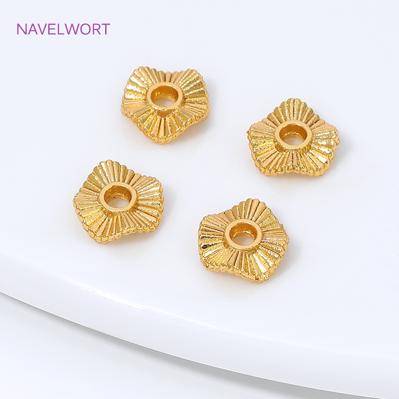 18K 금도금 금속 웨이브 플랫 스페이서 비즈, 비즈용 - Art Craft Accessories 리뷰 및 가격