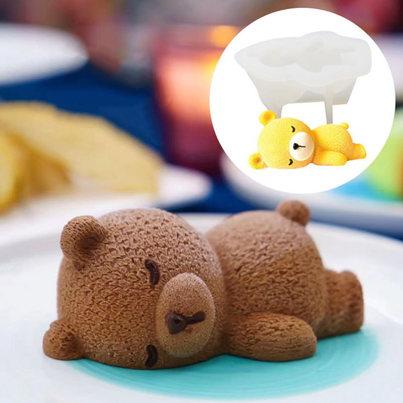 새로운 귀여운 3D 잠자는 곰 무스 케이크 몰드 아이스 - Art Craft Ice Cream 리뷰 및 가격