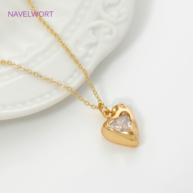 14K 금도금 하트 모양 참 펜던트 목걸이 제작용, 황 - Art Craft Accessories 리뷰 및 가격