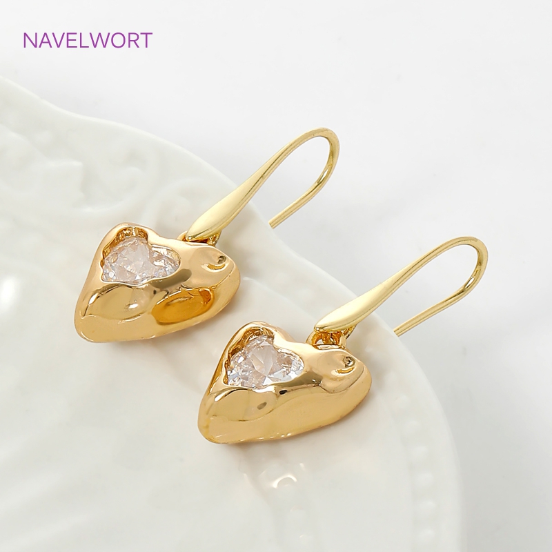 14K 금도금 하트 모양 참 펜던트 목걸이 제작용, 황 - Art Craft Accessories 리뷰 및 가격