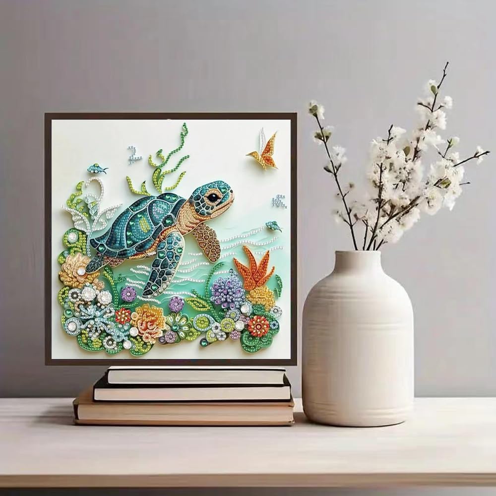 바다거북 동물 다이아몬드 페인팅 키트 (성인 초보자용  - Art Craft Kits For Adults 리뷰 및 가격