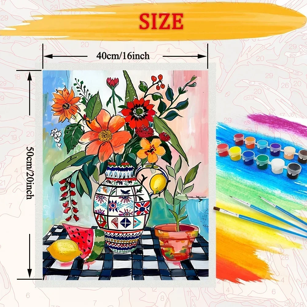 예술적인 꽃 그림 DIY 페인팅 키트, 숫자별 색칠하기 - Art And Craft Valentine 리뷰 및 가격