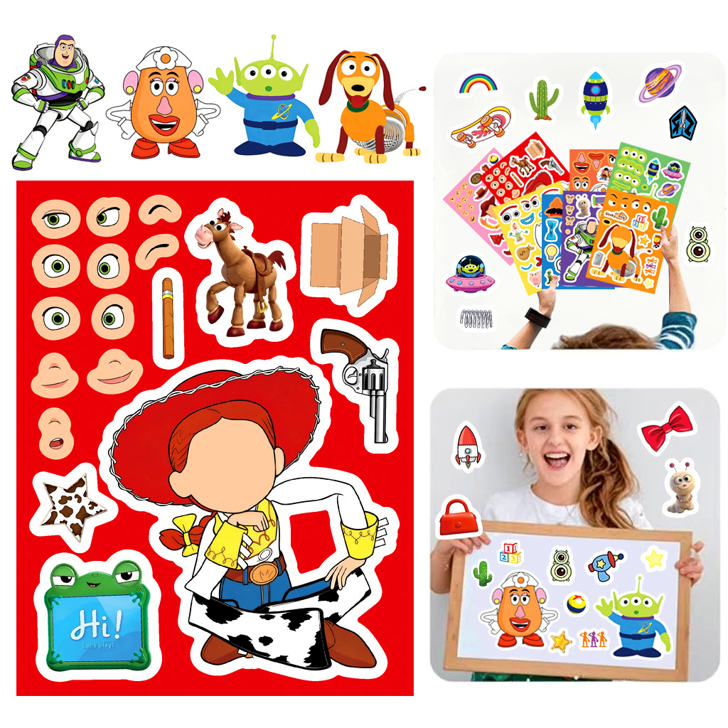 토이 스토리 5 메이크 어 페이스 스티커 카톤 우디 버 - Art Craft Accessories 리뷰 및 가격