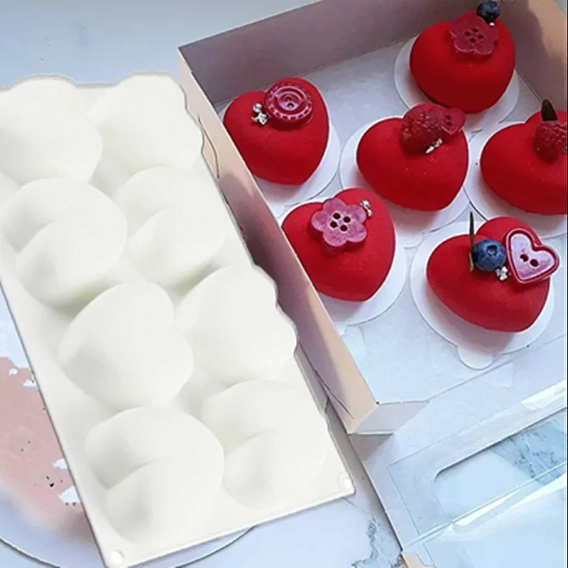 새로운 8구 하트 모양 케이크 틀 무스 아이스크림 초콜 - Art Craft Ice Cream 리뷰 및 가격