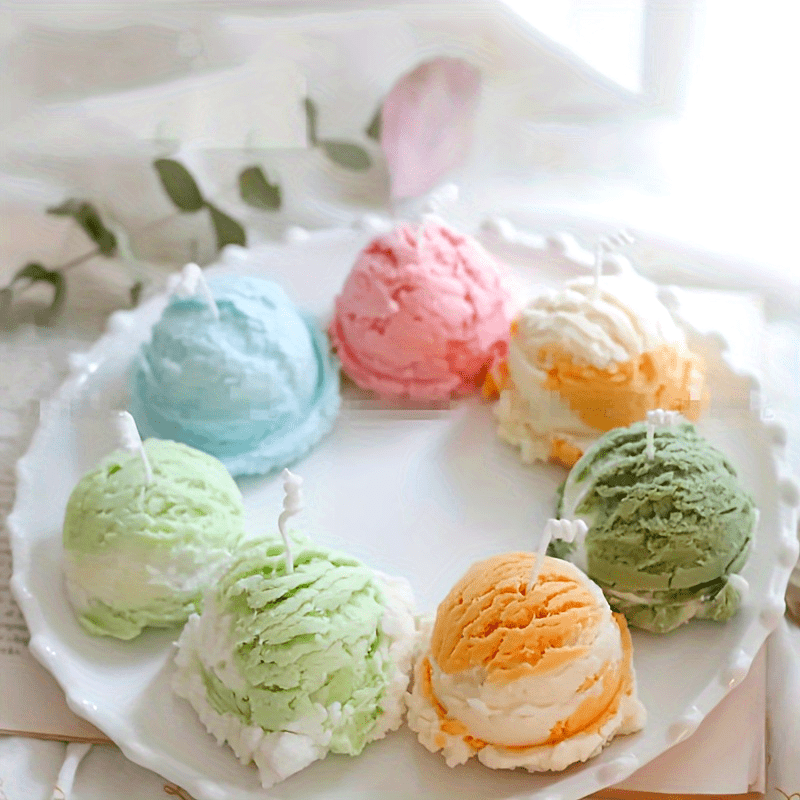 아이스크림 구형 양초 만들기 실리콘 비누 몰드 모델 D - Art Craft Ice Cream 리뷰 및 가격