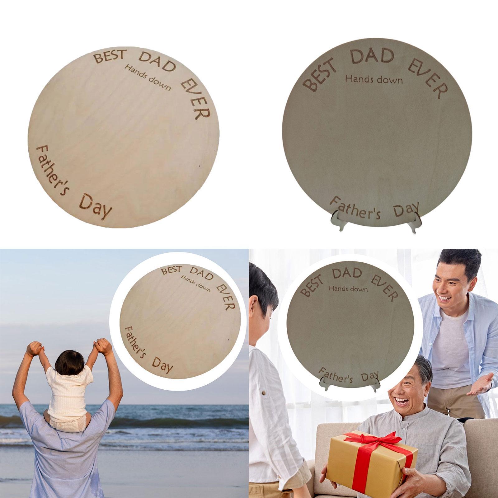 DIY 손자국 나무 표지판 장식 예술 공예 축제 아버지 - Art And Craft For Father'S Day 리뷰 및 가격