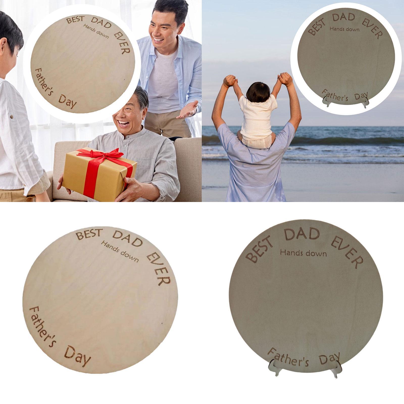 DIY 손자국 나무 표지판 장식 예술 공예 축제 아버지 - Art And Craft For Father'S Day 리뷰 및 가격