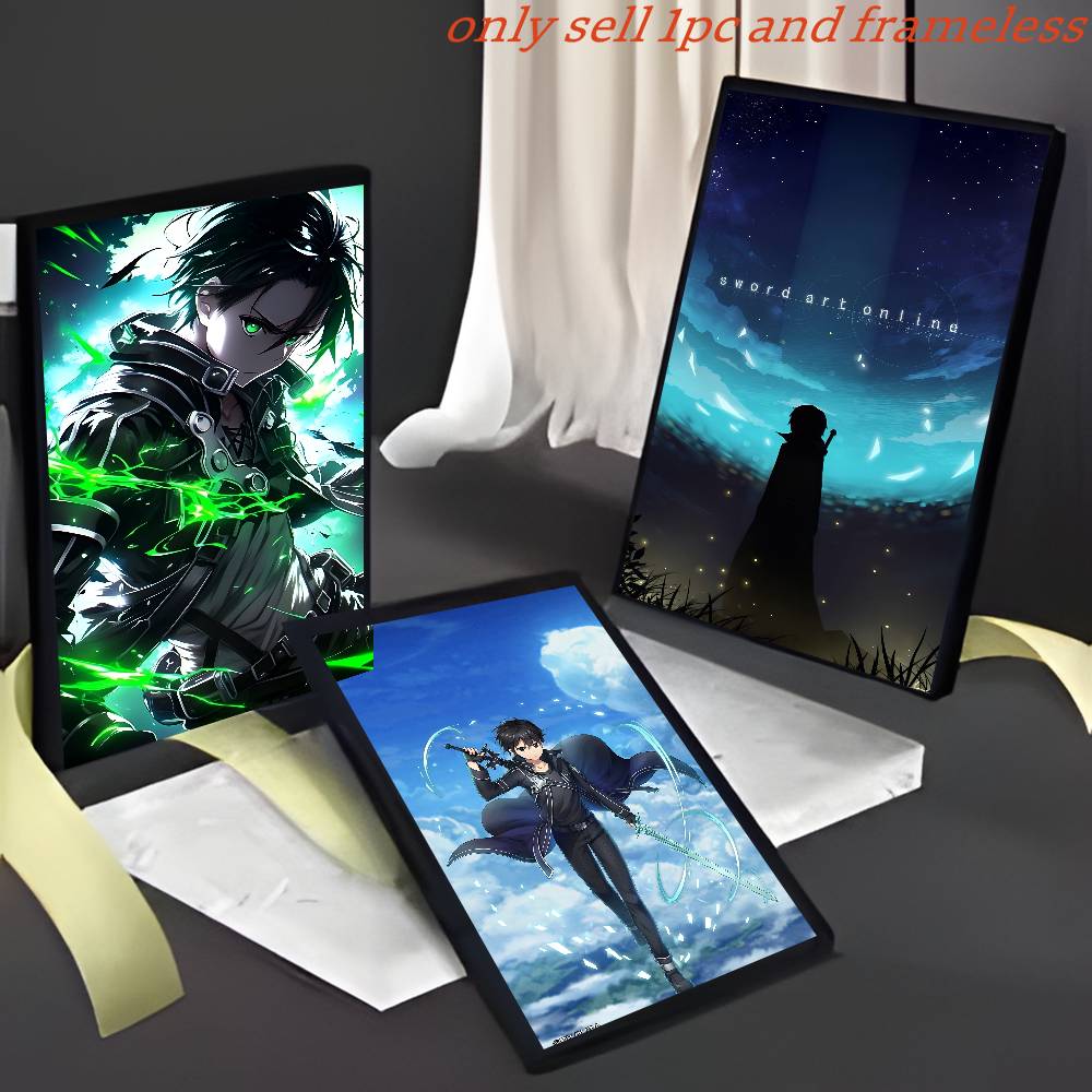 애니메이션 소드 아트 온라인 키리토 아스나 벽 포스터  - Art Craft Online 리뷰 및 가격