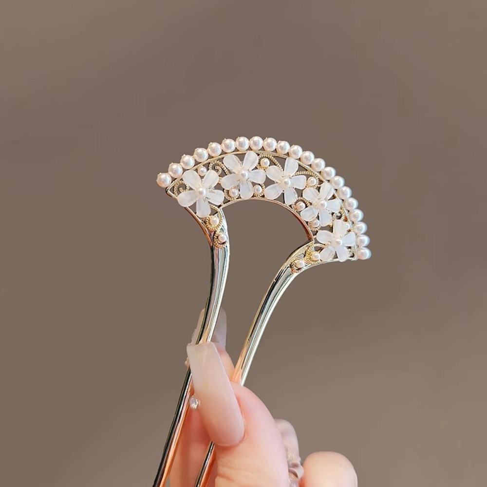 1pc 절묘한 패션 우아한 빈티지 진주 U 핀 헤어 액 - Art Craft Shop 리뷰 및 가격