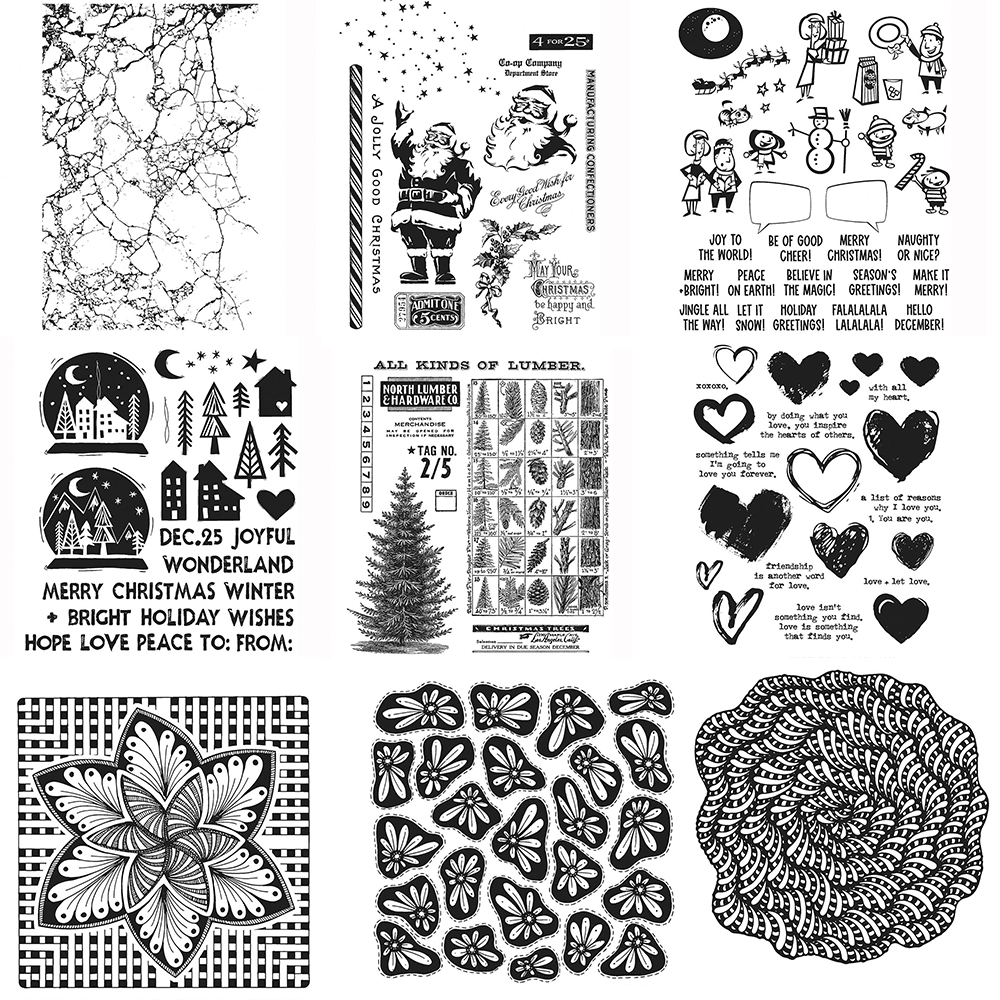 크리스마스 나무 꽃 투명 스탬프 DIY 공예 만들기 카 - Art And Craft Photos 리뷰 및 가격