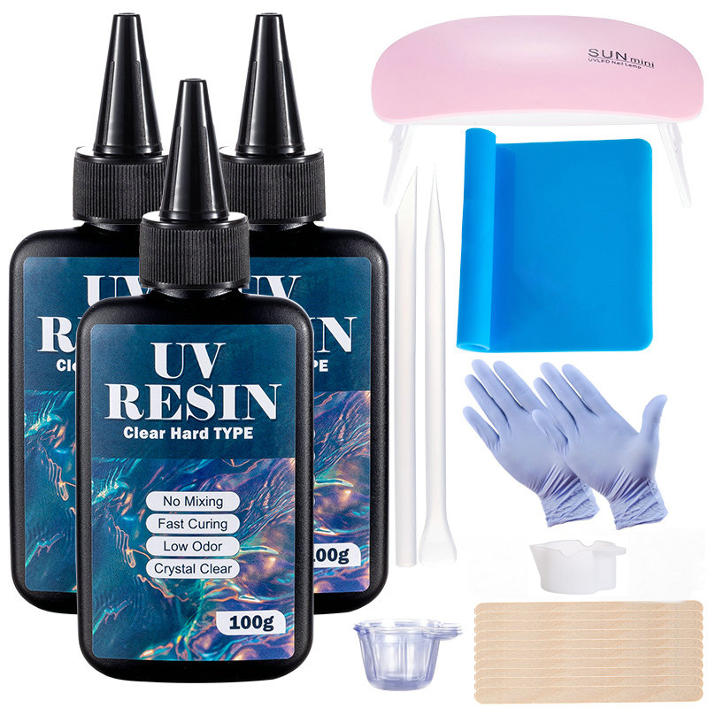 100g/250g 투명 UV 수지 하드 타입 1 분 자 - Art Craft Glue 리뷰 및 가격