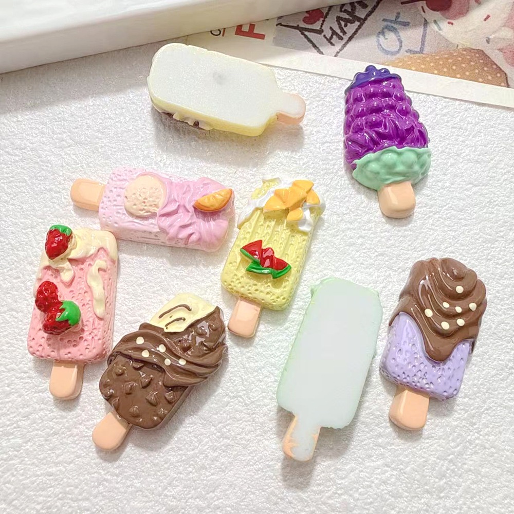 10/100개 귀여운 미니어처 인형집 아이스크림 레진  - Art Craft Ice Cream 리뷰 및 가격