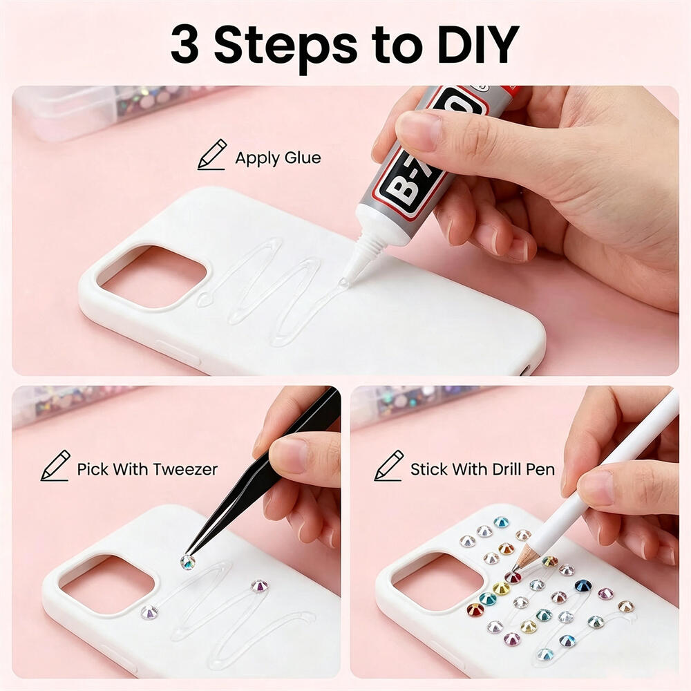 멀티 컬러 3mm 플랫백 레진 라인스톤 키트 젤리 다이 - Art Craft Glue 리뷰 및 가격